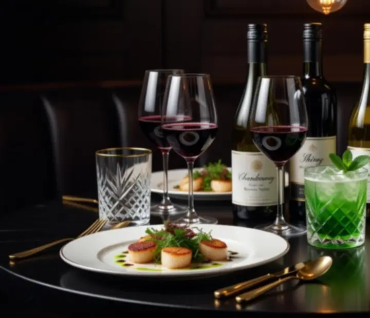 Emerald cocktail pairing at The Fork