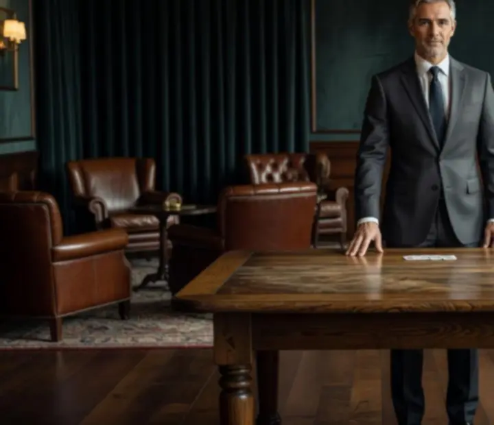 Professional in-house dealer managing a poker table in an Australian lounge